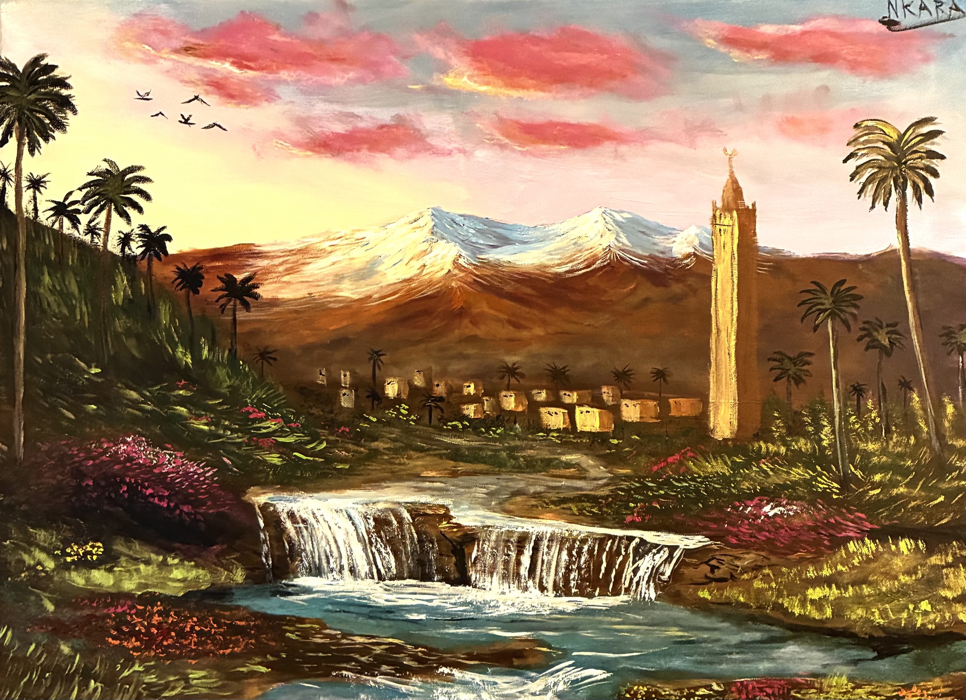 Village orangé